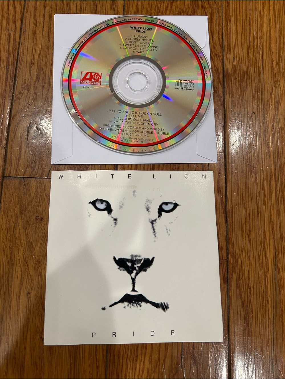 White Lion - Pride (CD, 1987) Glam Metal Hard Rock Album Atlantic‎ Records